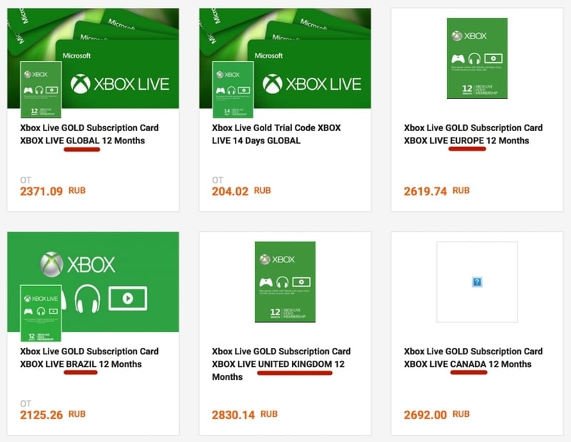 g2a xbox live 1 month
