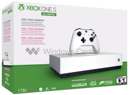 Коробка Xbox One S All Digital 
