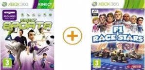 Kinect Sports + F1 Race Stars на xbox
